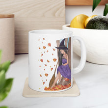 Load image into Gallery viewer, Autumn Witch Ceramic Mugs, Personalized Large Coffee Cup (11oz, 15oz), Fantasy Book Lover Gift