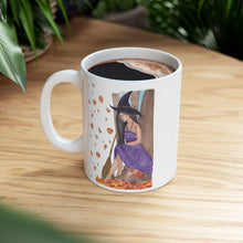 Load image into Gallery viewer, Autumn Witch Ceramic Mugs, Personalized Large Coffee Cup (11oz, 15oz), Fantasy Book Lover Gift