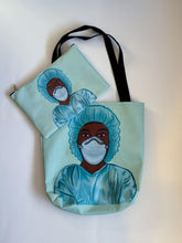 Load image into Gallery viewer, Black Nurse Tote Bag