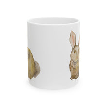Load image into Gallery viewer, Bunny Rabbit Ceramic Mug, (11oz, 15oz)
