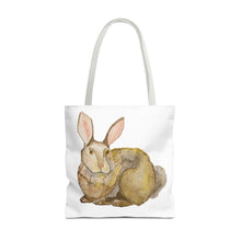 Load image into Gallery viewer, Bunny Rabbit Tote Bag 18" × 18'' White