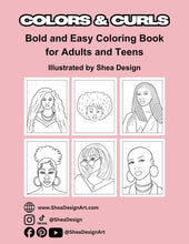 Load image into Gallery viewer, Colors & Curls Vol 1 Artist Edition Coloring Book