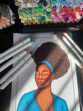 Load image into Gallery viewer, Colors & Curls Vol 1 Artist Edition Coloring Book