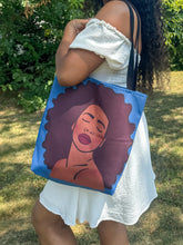 Load image into Gallery viewer, Maya Blue Tote Bag
