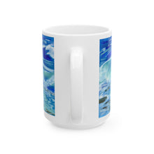 Load image into Gallery viewer, Ocean Waves Ceramic Mug, (11oz, 15oz)