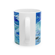Load image into Gallery viewer, Ocean Waves Ceramic Mug, (11oz, 15oz)