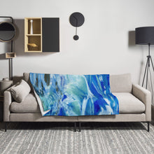 Load image into Gallery viewer, Ocean Waves Throw Blanket