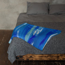 Load image into Gallery viewer, Ocean Waves Throw Blanket