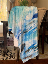 Load image into Gallery viewer, Ocean Waves Throw Blanket