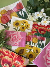 Load image into Gallery viewer, Pink Rose Accessory Pouch