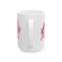 Load image into Gallery viewer, Pink Rose Ceramic Mug, (11oz, 15oz)