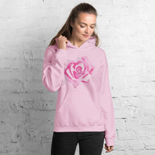 Load image into Gallery viewer, Pink Rose Unisex Hoodie