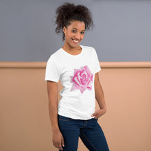 Load image into Gallery viewer, Pink Rose Unisex t-shirt