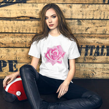 Load image into Gallery viewer, Pink Rose Unisex t-shirt