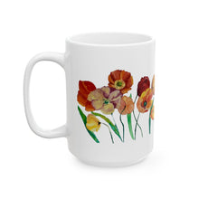 Load image into Gallery viewer, Poppies Ceramic Mug, (11oz, 15oz)