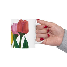 Load image into Gallery viewer, Spring Tulips Ceramic Mug, (11oz, 15oz)