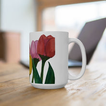 Load image into Gallery viewer, Spring Tulips Ceramic Mug, (11oz, 15oz)