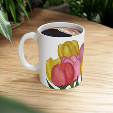 Load image into Gallery viewer, Spring Tulips Ceramic Mug, (11oz, 15oz)
