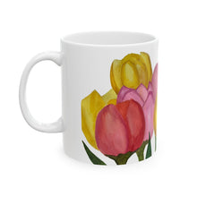 Load image into Gallery viewer, Spring Tulips Ceramic Mug, (11oz, 15oz)