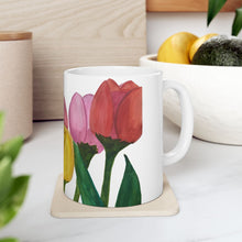 Load image into Gallery viewer, Spring Tulips Ceramic Mug, (11oz, 15oz)