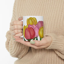 Load image into Gallery viewer, Spring Tulips Ceramic Mug, (11oz, 15oz)