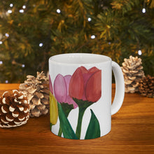 Load image into Gallery viewer, Spring Tulips Ceramic Mug, (11oz, 15oz)
