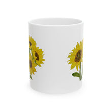 Load image into Gallery viewer, Sunflower Ceramic Mug, (11oz, 15oz)