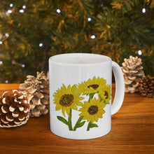 Load image into Gallery viewer, Sunflower Ceramic Mug, (11oz, 15oz)