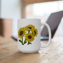 Load image into Gallery viewer, Sunflower Ceramic Mug, (11oz, 15oz)
