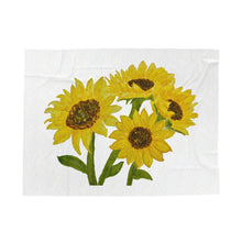 Load image into Gallery viewer, Sunflower Throw Blanket 60" × 80"