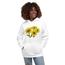 Load image into Gallery viewer, Sunflower Unisex Hoodie White S