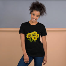 Load image into Gallery viewer, Sunflower Unisex t-shirt Black XS
