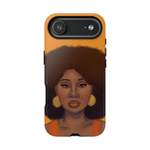 Load image into Gallery viewer, Tangerine Afro Woman Tough iPhone Case iPhone 17 Air Glossy