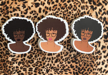 Load image into Gallery viewer, Afro Sticker Pack of 3