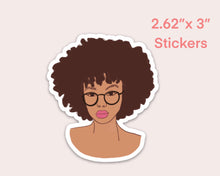 Load image into Gallery viewer, Black Girl Sticker Pack of 5