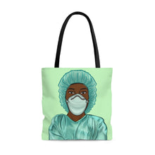 Load image into Gallery viewer, Black Nurse Tote Bag Large
