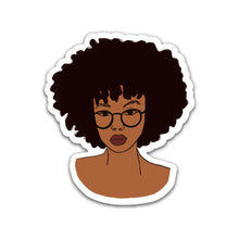 Load image into Gallery viewer, Black Woman Afro Stickers