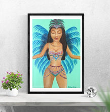 Load image into Gallery viewer, Caribbean Woman Carnival Art Prints