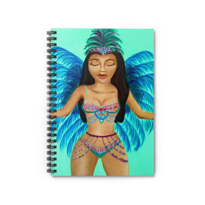 Carnival Woman Spiral Notebook - Ruled Line 