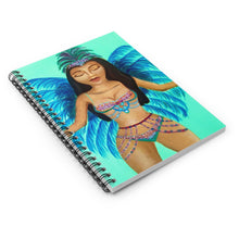 Load image into Gallery viewer, Carnival Woman Spiral Notebook - Ruled Line