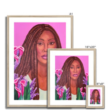 Load image into Gallery viewer, Flower Locs Framed & Mounted Print