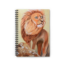 Load image into Gallery viewer, Lion Spiral Notebook - Ruled Line