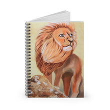 Load image into Gallery viewer, Lion Spiral Notebook - Ruled Line One Size