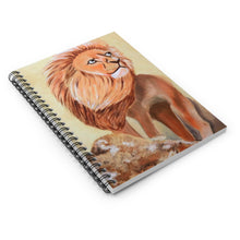 Load image into Gallery viewer, Lion Spiral Notebook - Ruled Line