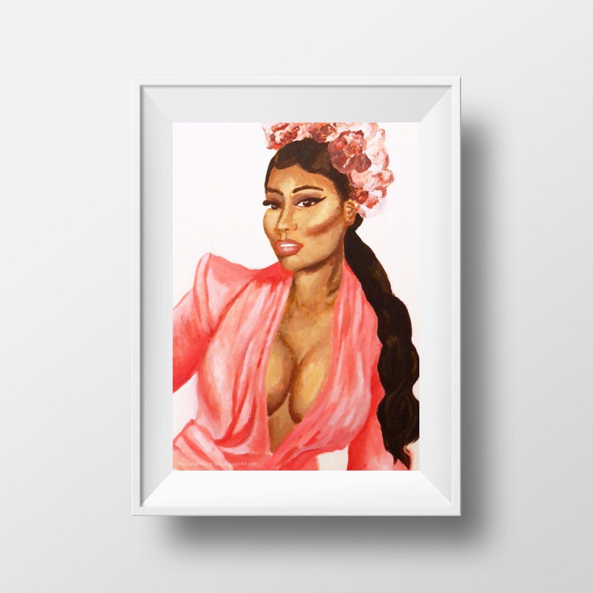 Nicki authentic Minaj HandPainted Portrait