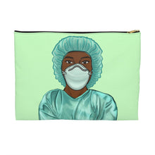 Load image into Gallery viewer, Nurse Accessory Pouch Large Black zipper