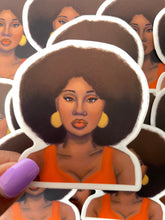 Load image into Gallery viewer, Tangerine Woman Afro Stickers (Copy) (Copy)