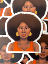 Load image into Gallery viewer, Tangerine Woman Afro Stickers (Copy) (Copy)