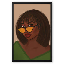 Load image into Gallery viewer, Taylor Framed Canvas 16"x24" Black Frame White Wrap