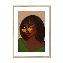 Load image into Gallery viewer, Taylor Framed & Mounted Print A2 Portrait Natural Frame